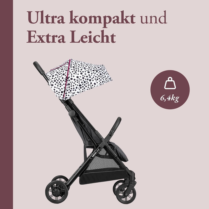 Inglesina Quid² Polka Dots White Kinderwagen, leicht, bis 22 kg, kompakt und leicht, ideal für Flugz