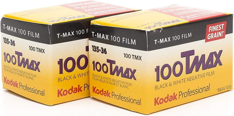 Kodak T-Max 100 Schwarz-Weiss-Film, 36 Aufnahmen, 35 mm, 2 Stück