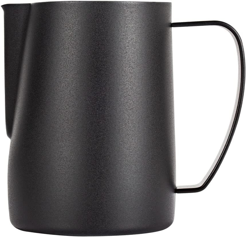Milchaufschäumkrug, 350 ml Edelstahl, Espresso-Dampfkrug, Kaffee, Cappuccino, Barista, Dampfkrug, Mi