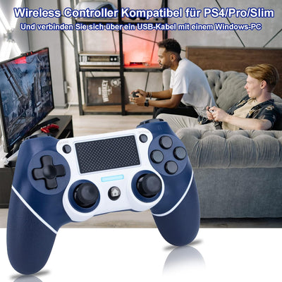 DuLingKer Controller Kompatibel für PS4 Pro Slim, Wreless Bluetooth Controller Kompatibel mit PS4 PC