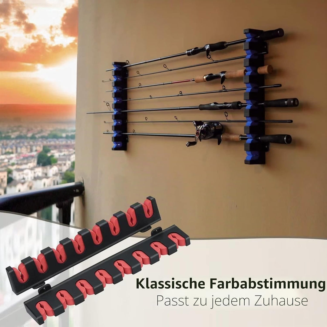 THKFISH Rutenständer Angelruten Angelrutenstände Angelrutenhalter Wand Vertikale/horizontale Angelru