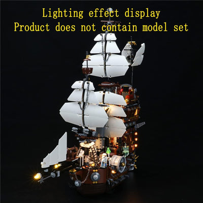 GEAMENT LED Licht-Set Kompatibel mit Lego Movie Eisenbarts See - Kuh (MetalBeard's Sea Cow) - Beleuc