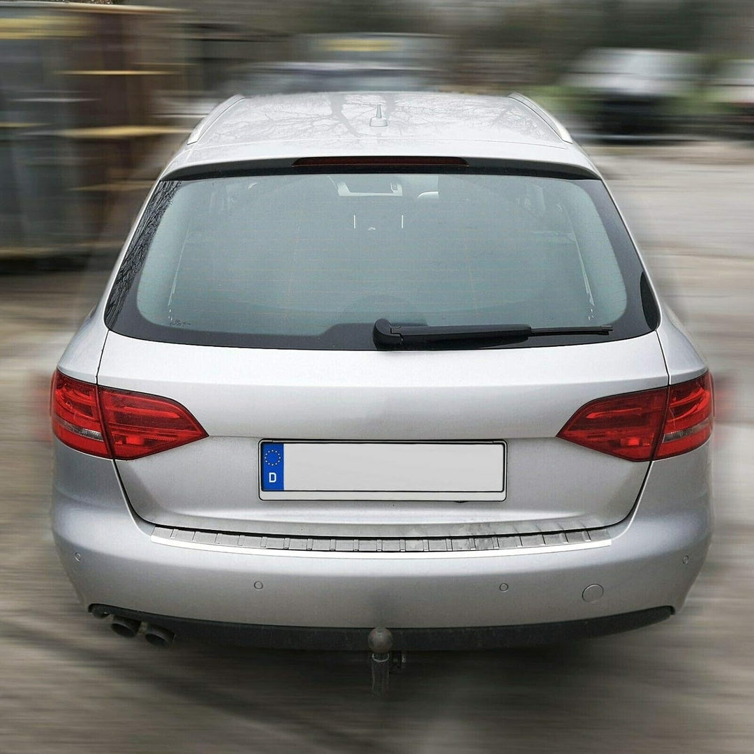 Ladekantenschutz Edelstahl CHROM kompatibel für AUDI A4 B8 8K AVANT 2007-2015 | mit Abkantung | prem