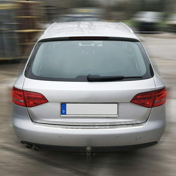 Ladekantenschutz Edelstahl CHROM kompatibel für AUDI A4 B8 8K AVANT 2007-2015 | mit Abkantung | prem