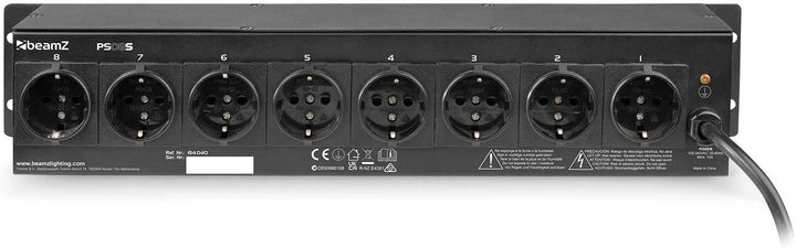BeamZ PS08S DJ Schalter, Switch für8 lichteffekte en discolampen - 15A max.