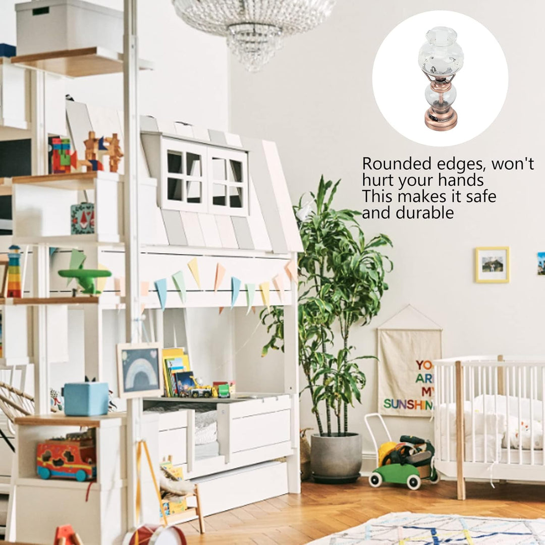 Gugxiom Puppenhaus-Miniaturlampe Im Massstab 1:12, Puppenhaus-Lichter aus Glas mit 120-mAh-Akku, Vin