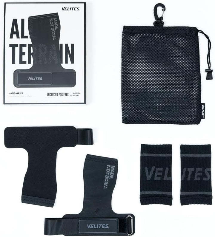 Velites | Handgrips All Terrain + handgelenkbandage + zubehör Tragetasche | Gleicher Grip | Verwendu