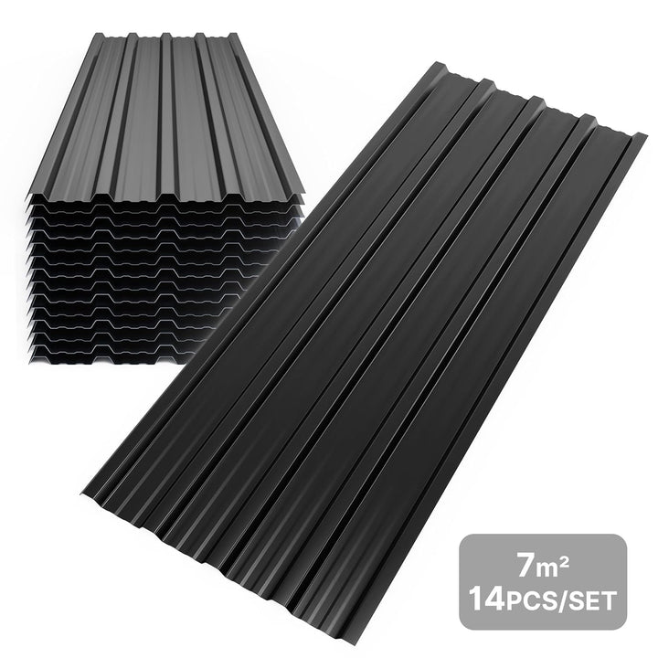 Mondeer 14er-Set Metall Trapezblech, Wellblechplatten für Dach, Dachbleche Trapezblech, Verzinkter S