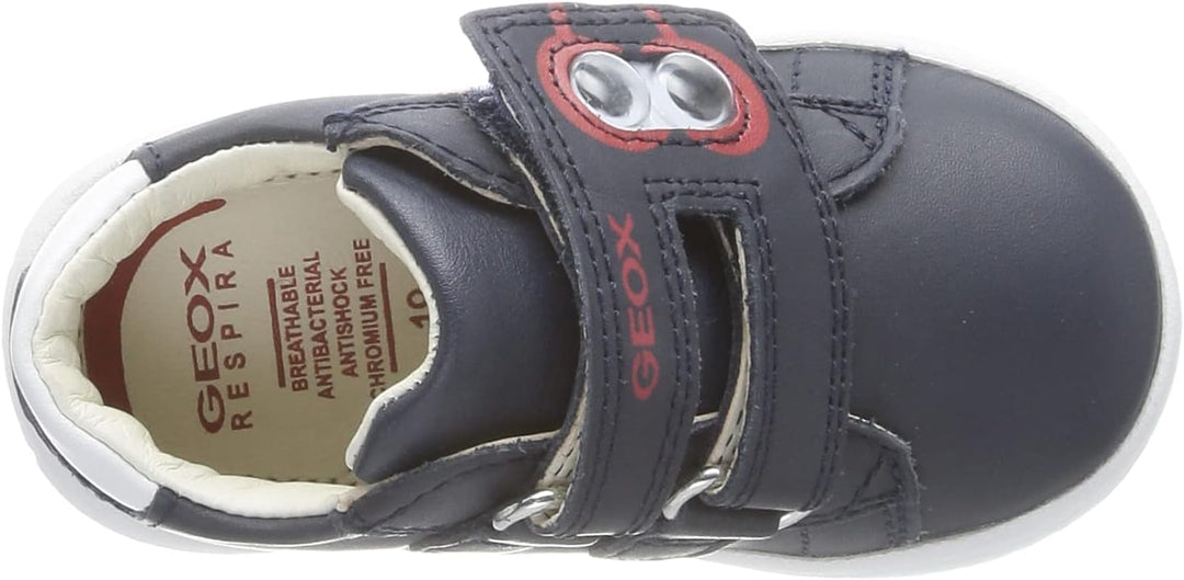 Geox Jungen B Biglia BoyFirst Walker Shoe 21 EU Navy White, 21 EU Navy White