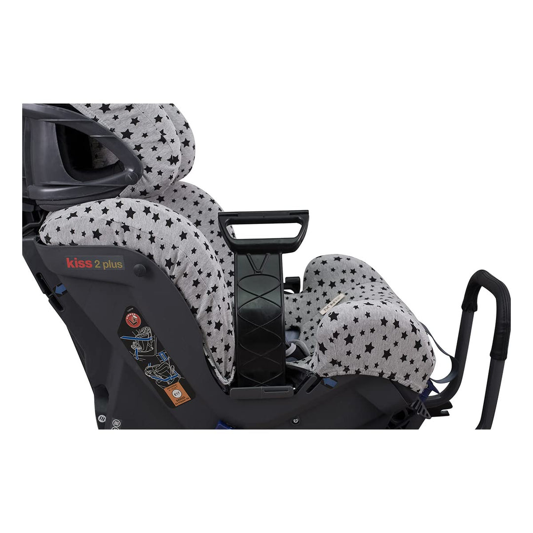 JYOKO Kids Bezug kompatibel mit Klippan Kiss 2, Klippan Kiss 2 Plus (Black Star), Black Star