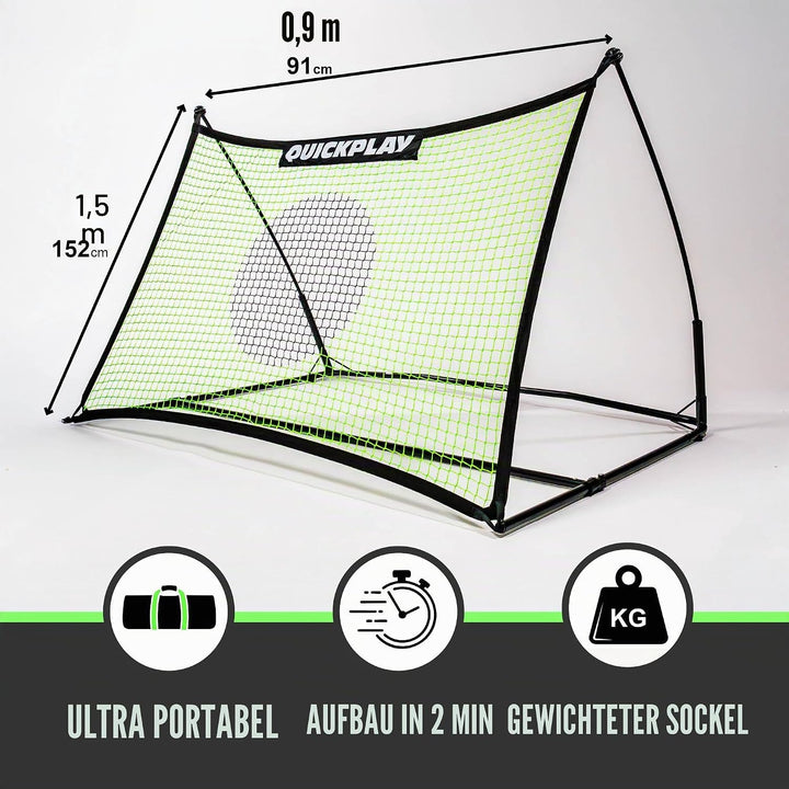 QUICKPLAY Spot Target TEKKERS Fussball-Rebounder, perfekt für Team- oder Solo-Fussballtraining 1) 1,