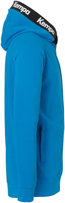 Kempa Men's Boys Training Jacket Sweatshirt Hoodie Pullover with Hood, Kempablau