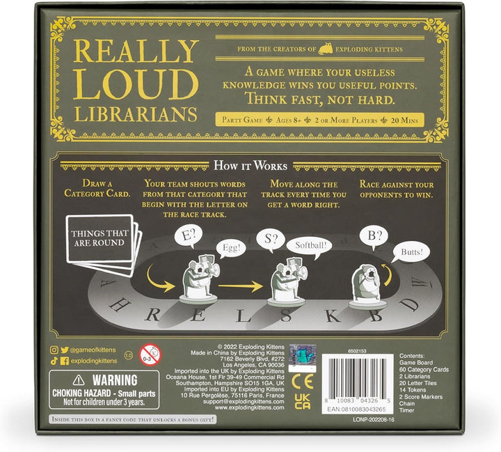 Exploding Kittens Really Loud Librarians