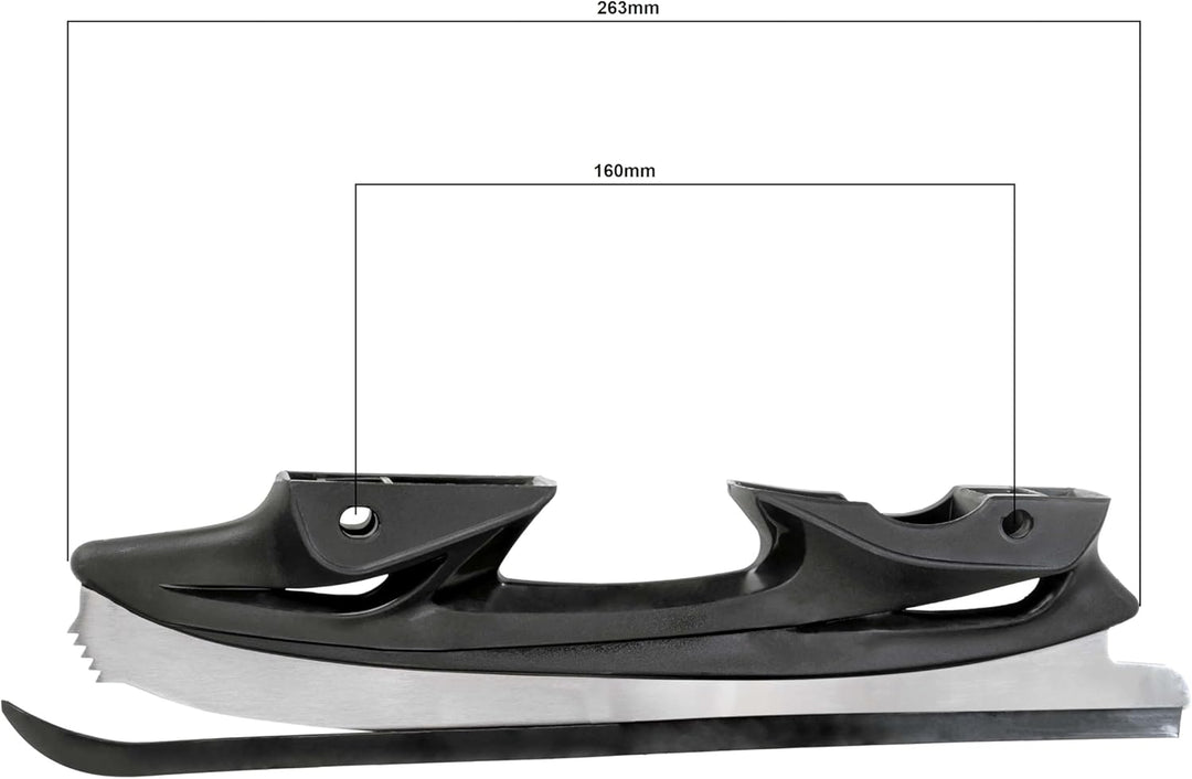 RAVEN Schlittschuhkufen für Inlineskates Drill Black, Helixi L 38-41, L 38-41
