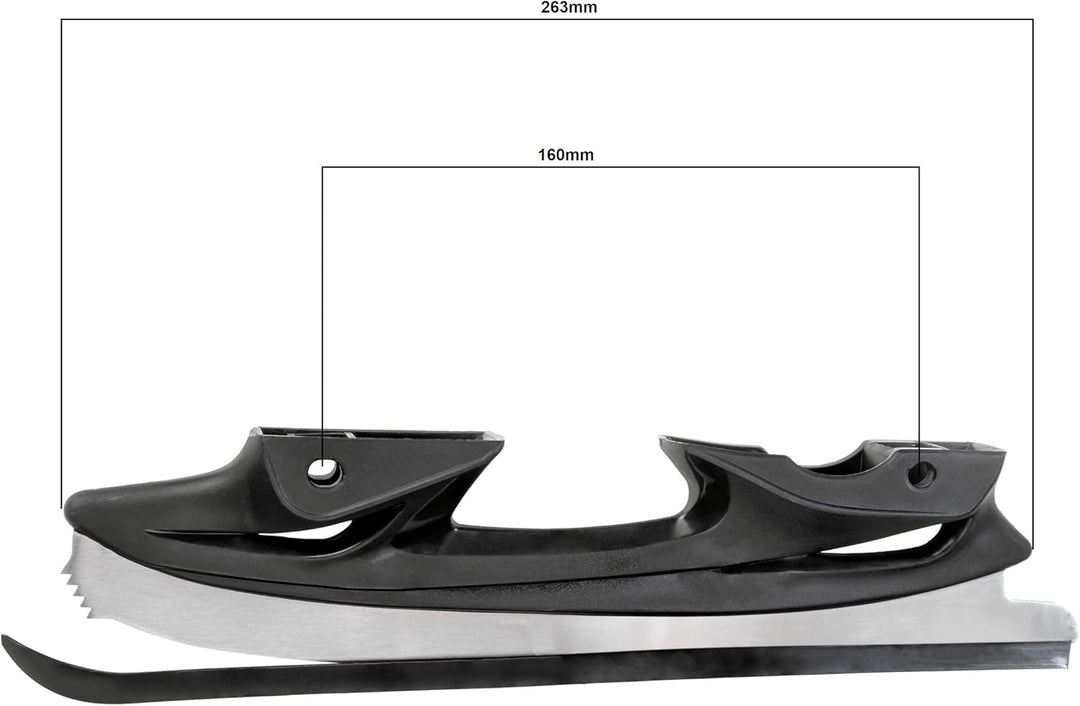 RAVEN Schlittschuhkufen für Inlineskates Drill Black, Helixi S 30-33, S 30-33