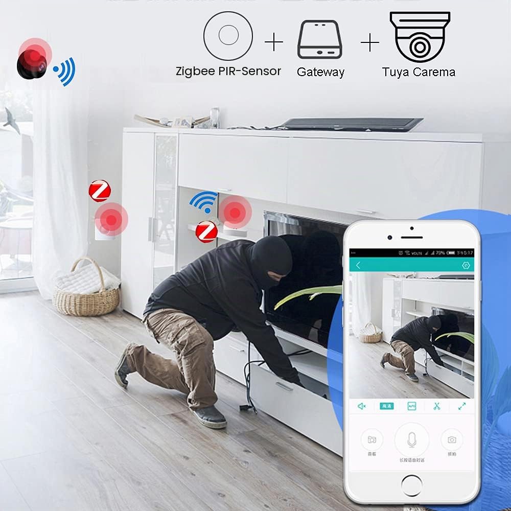 KETOTEK Tuya ZigBee WLAN Bluetooth Gateway Hub, Smart Life APP Steuerung, Nur für Tuya-kompatible Ge