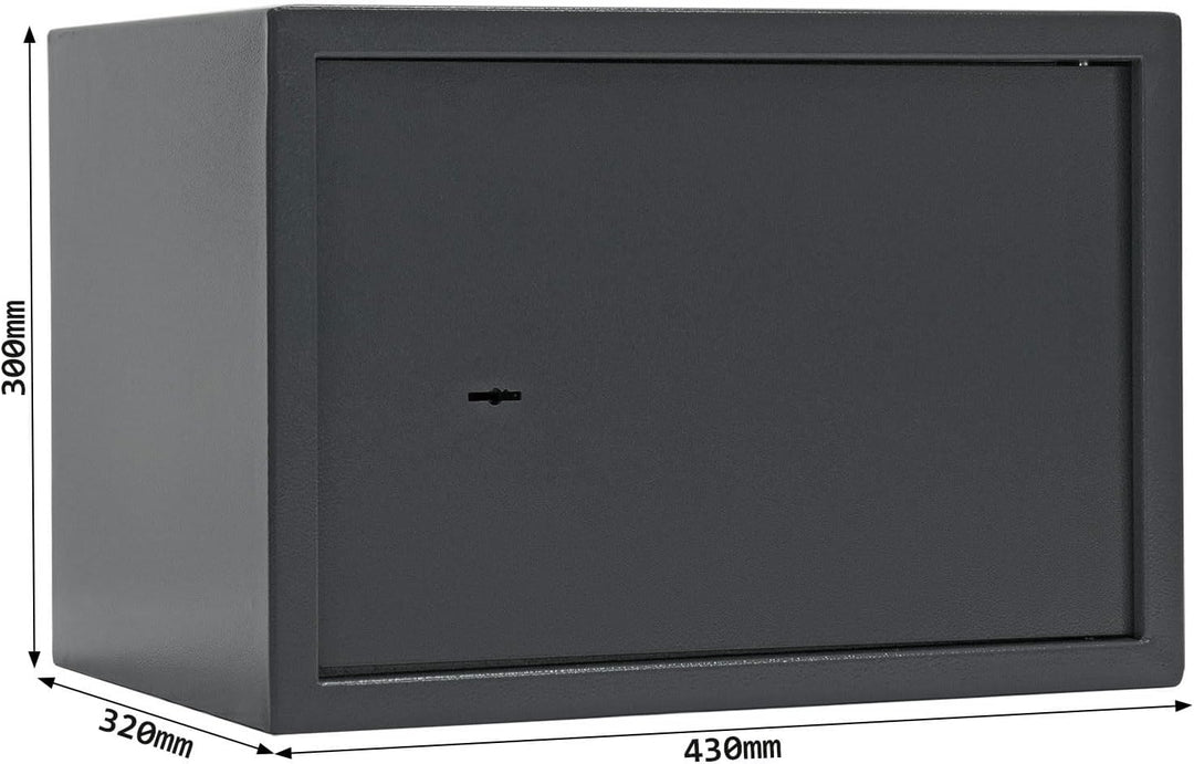 Profirst Möbeltresor Saphir 4 Doppelbartschloss anthrazit BxHxT 43x30x32 cm Fachboden
