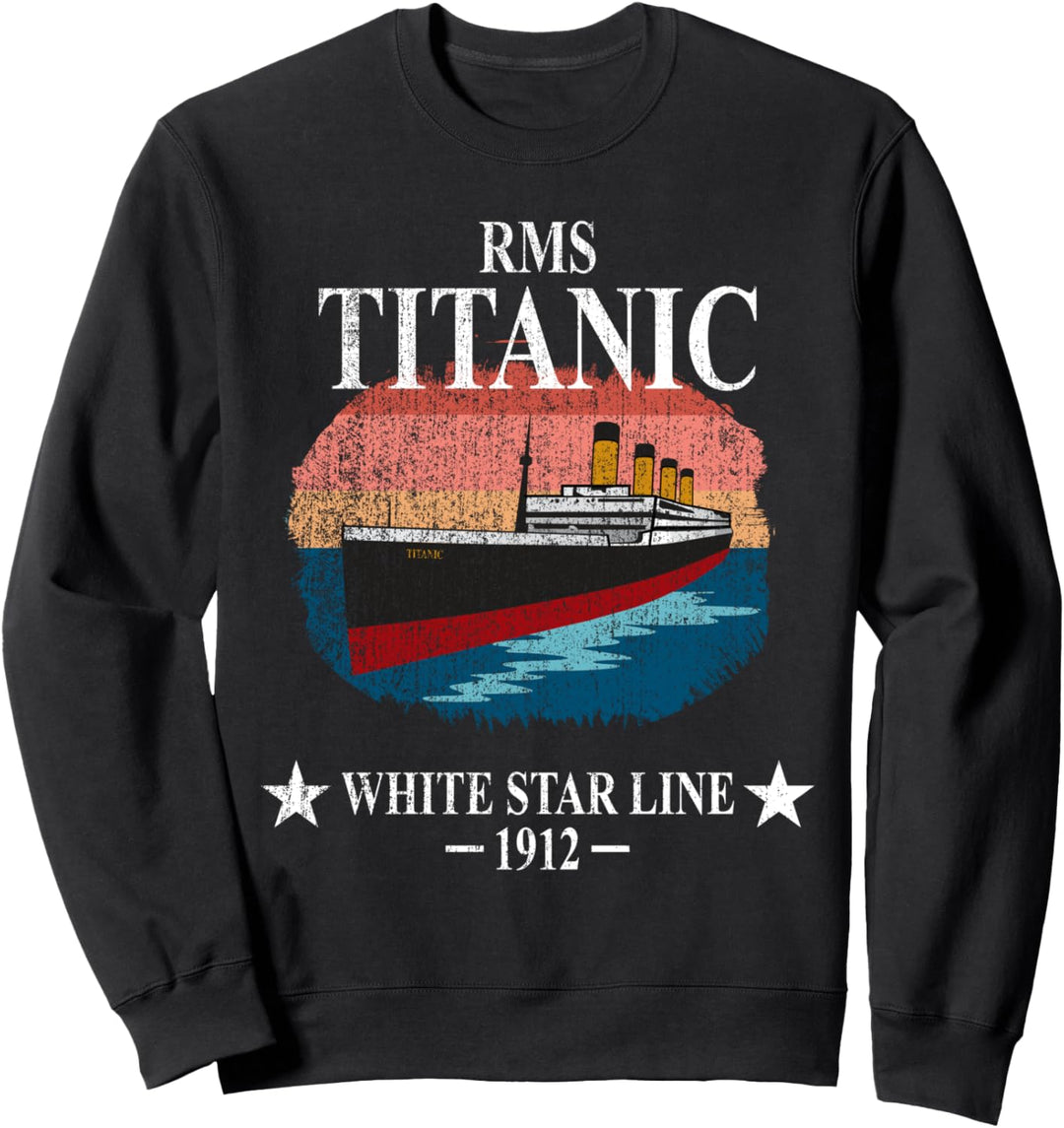 RMS TITANIC White Star Line Kreuzfahrtschiff 1912 Jungen Mädchen Kinder Sweatshirt