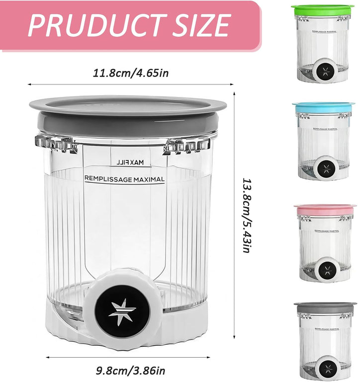 Für 4 Stück Ninja Swirl Creami Behälter 480 ml Eisbehälter, Kompatibel mit Ninja Creamy NC701EU NC70