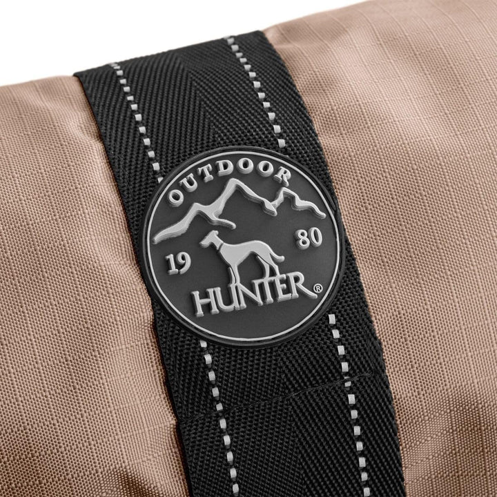 HUNTER Hundemantel DENALI, Farbe: taupe, warmer Hundemantel mit Fleece-Innenfutter, wasserabweisend,