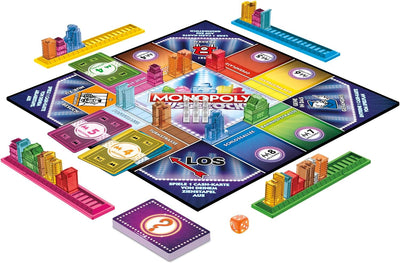 Monopoly Ausgezockt Brettspiel, schnelles Monopoly Familien-Spiel für 2–4 Spieler, Spieldauer ca. 20