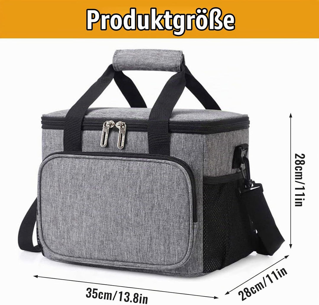 Faltbare Kühltasche 27L/15L/10L, hält Getränke &amp; Speisen 8h kalt/frisch, wasserdichte Isoliertasche