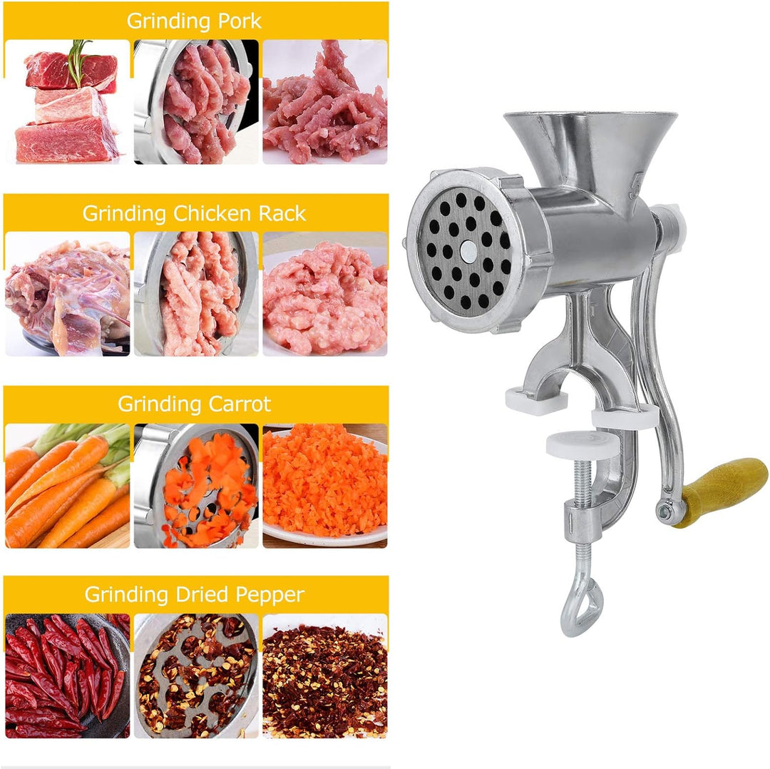 Fleischwolf Manuelle Aluminium, Haushalts fleischwölfe Maschinen Wurst Fleischwolf Pfeffer Gewürz Sc