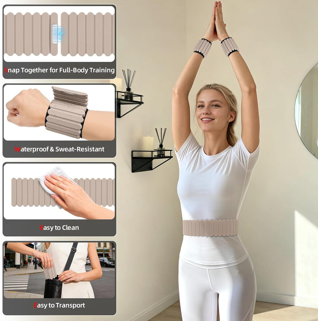 Abahub Magnetische Gewichte Hand Fuss Wrist Ankle Weights Handgelenk Gewichte für Beine und Arme Set