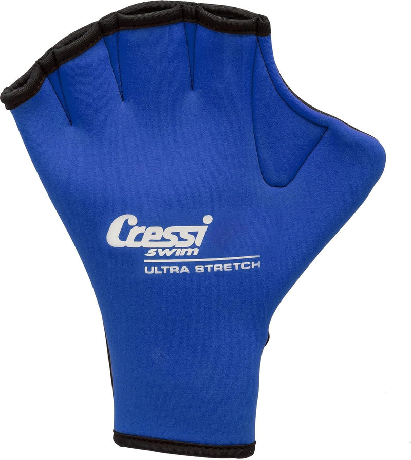 Cressi Unisex Erwachsene Swim Gloves Schwimmhandschuhe L Blau, L Blau