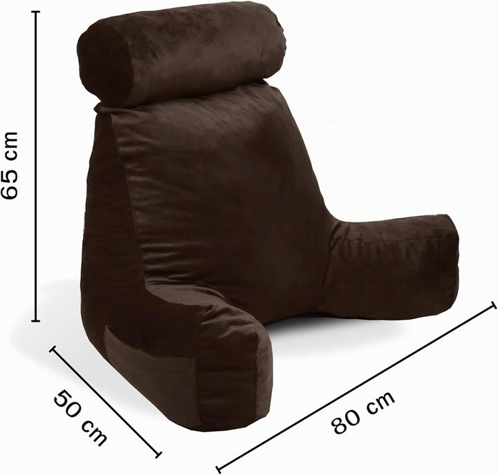 bananair - Lesekissen mit zerkleinertem Schaumstoff, ideal zum Lesen, verwendbar als Kissen für Nack