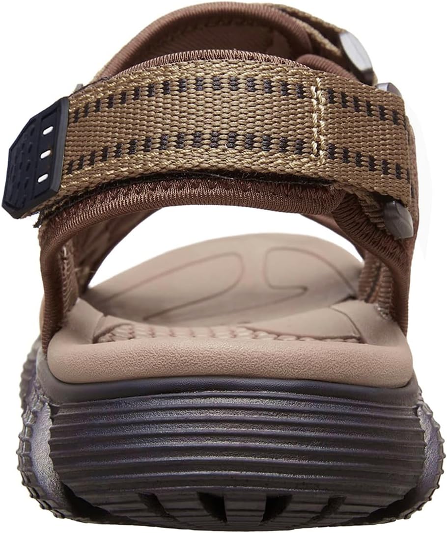 OutPro Herren Wandersandalen Sport Sandalen Wasserdichte Bequeme Ledersandalen Sandale verstellbare