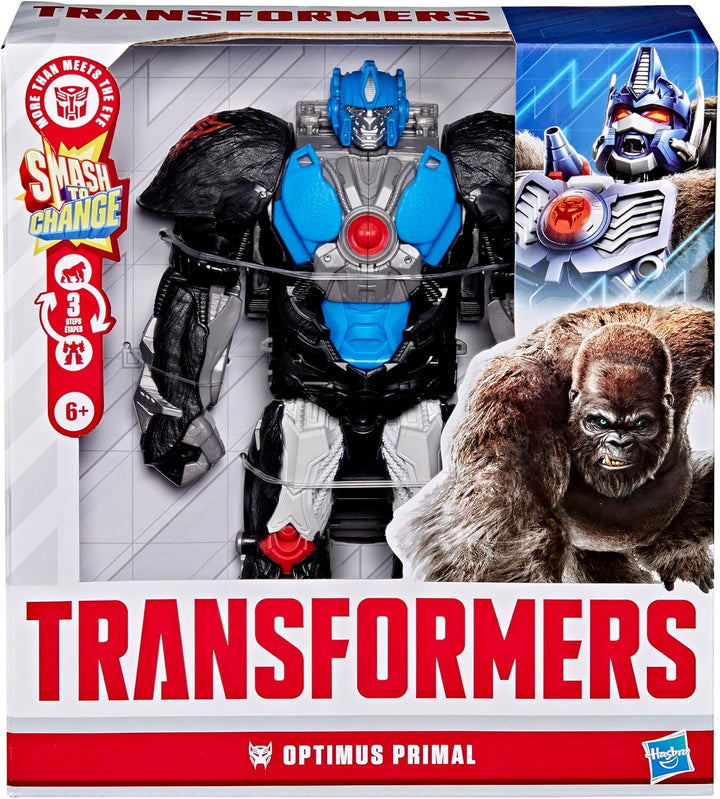 Transformers Smash Changers Optimus Primal Action-Figur, lässt Sich vom Roboterspielzeug in einen Go