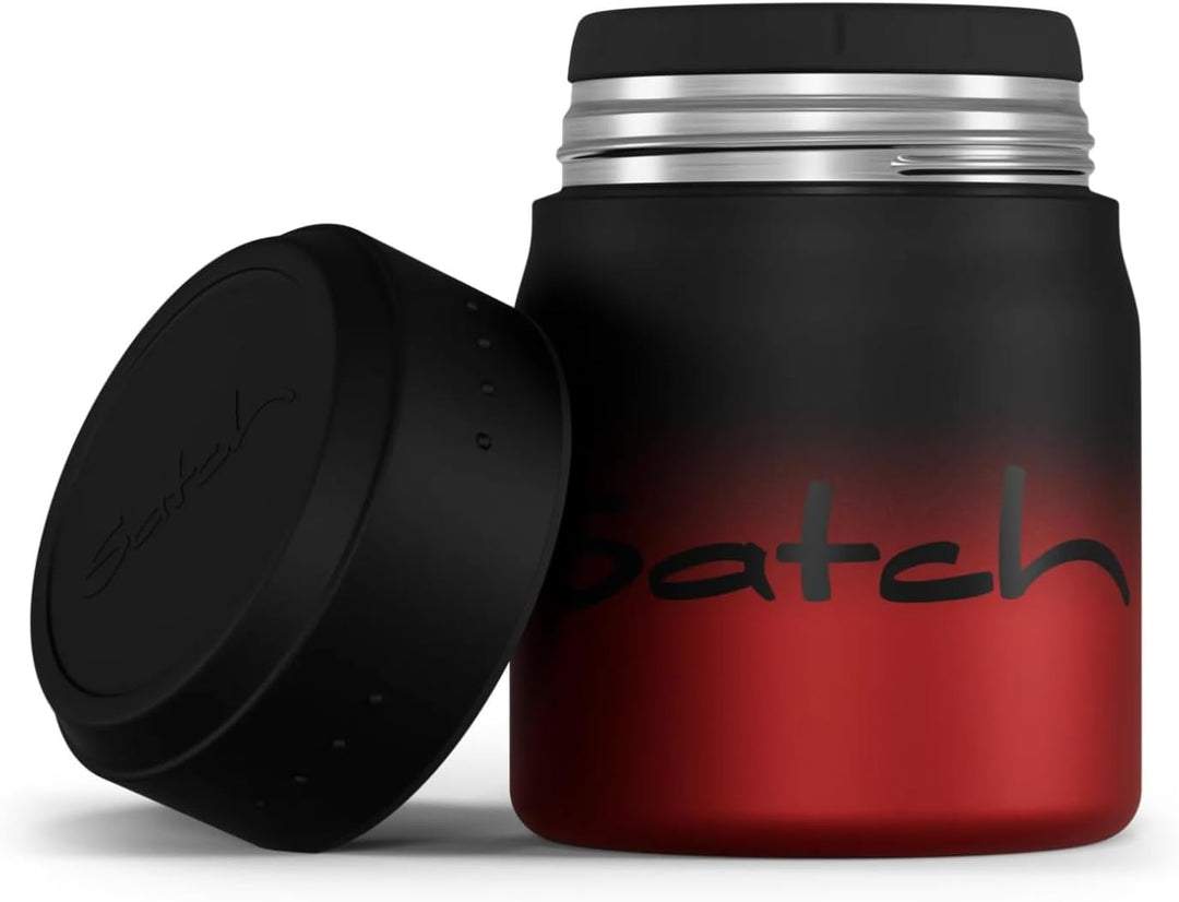 Satch Thermo Lunchbox 500ml, auslaufsicher, isoliert, mit Gabel-Löffelkombination Black Graffiti - R
