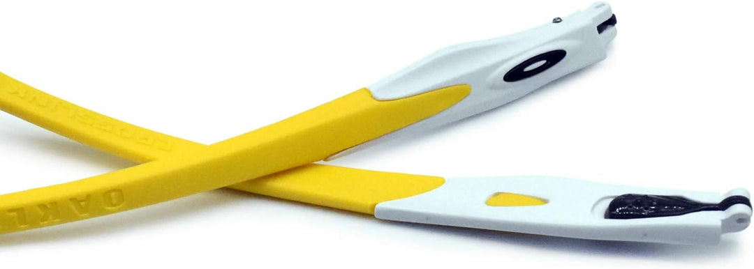 HKUCO Gelb/Hellgrün Gummi Ersatz weissen Rahmen Beine für Oakley Crosslink