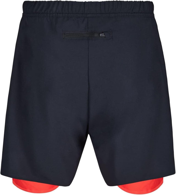 Odlo Damen Laufshorts Zeroweight 5 Inch_322562 M Black - Firelight, M Black - Firelight