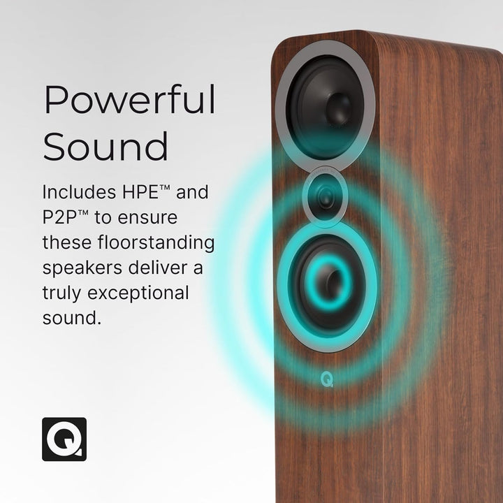 Q Acoustics 3050i Standlautsprecher (Paar) French Walnut