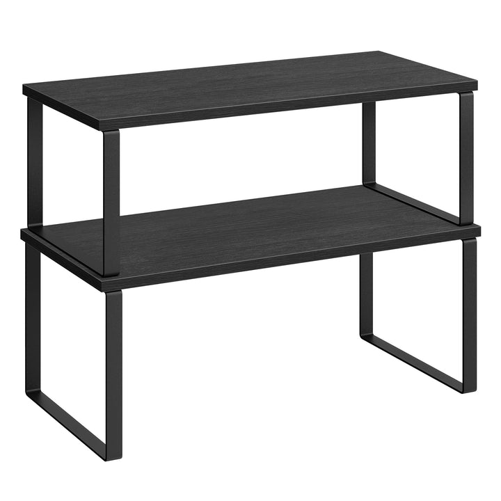 SONGMICS Gewürzregal, 2er Set Küchen-Organizer, Küchenregal, Schrank-Organizer Küche, erweiterbar, k
