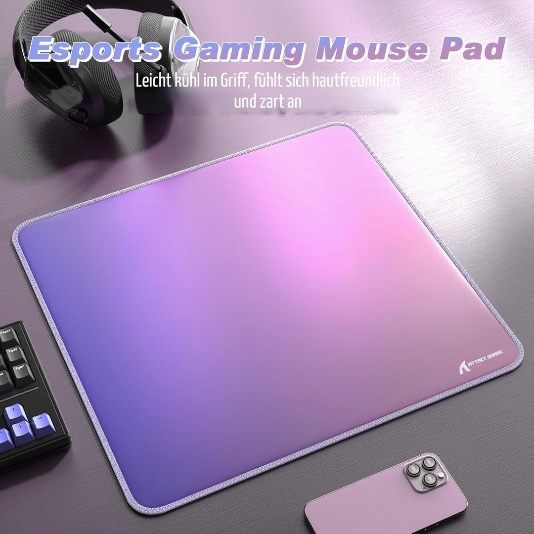 ATTACK SHARK CM03 eSports-Gaming-Mauspad, Grosses Mauspad Mit Wasserabweisender Beschichtung, Stark