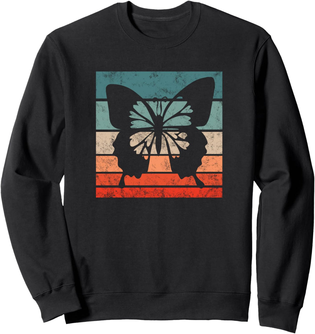 Schmetterling Retro Style Vintage Sweatshirt