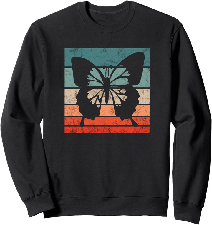 Schmetterling Retro Style Vintage Sweatshirt