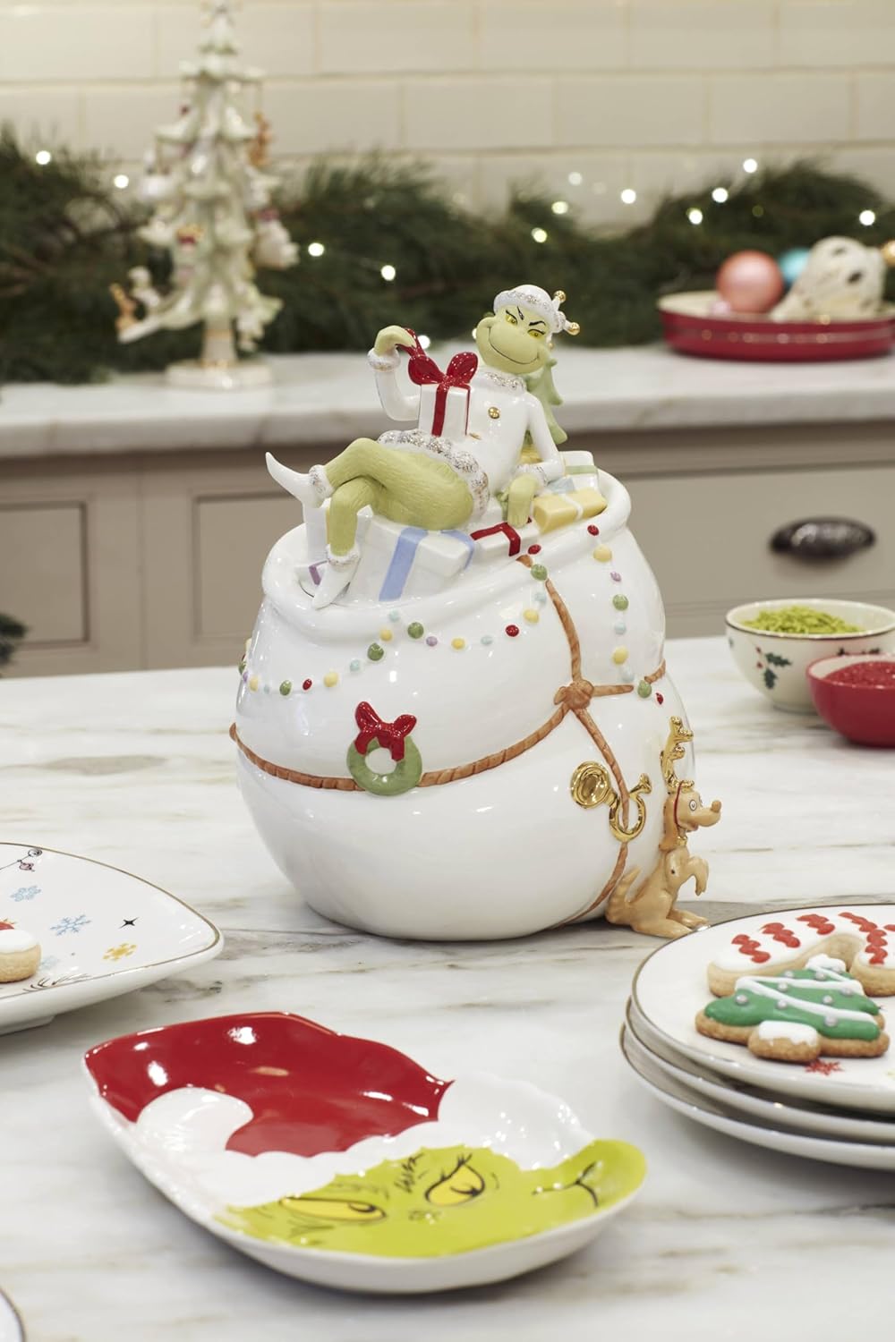 Lenox Grinchie Gifts Keksdose, 5.07, Grün, Keksdose