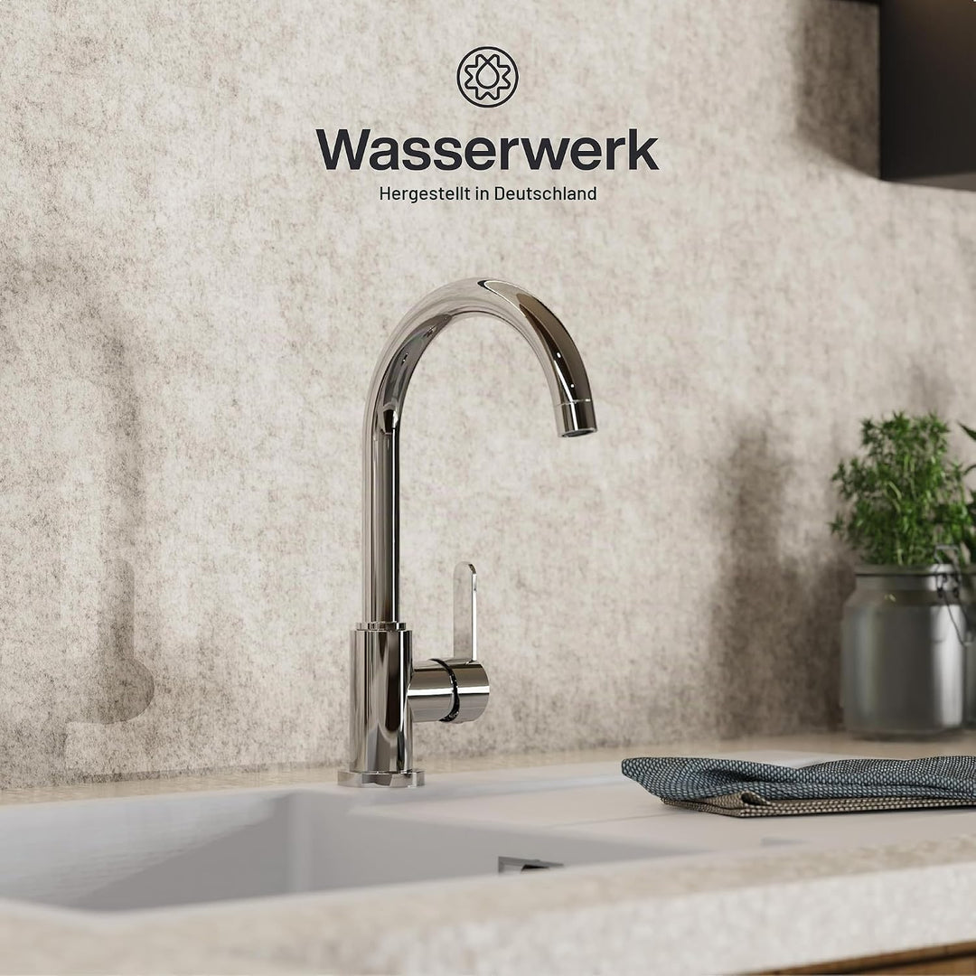 Wasserwerk Küchenarmatur WK5 | Wasserhahn Küche | Armatur Spültisch | Mischbatterie für die Küche |