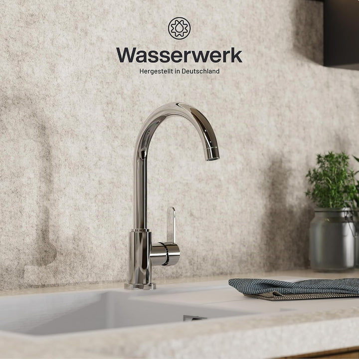 Wasserwerk Küchenarmatur WK5 | Wasserhahn Küche | Armatur Spültisch | Mischbatterie für die Küche |