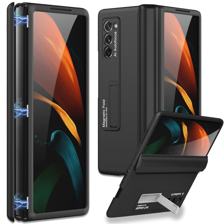Miimall Kompatibel mit Samsung Galaxy Z Fold 2 2020 Hülle, [Magnetischer Scharnierschutz] Hartes PC