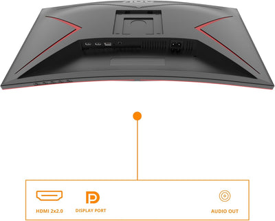 AOC Gaming CQ27G2SE - 27 Zoll QHD Curved Monitor, FreeSync Premium (2560x1440, 165 Hz, HDMI 1.4, Dis