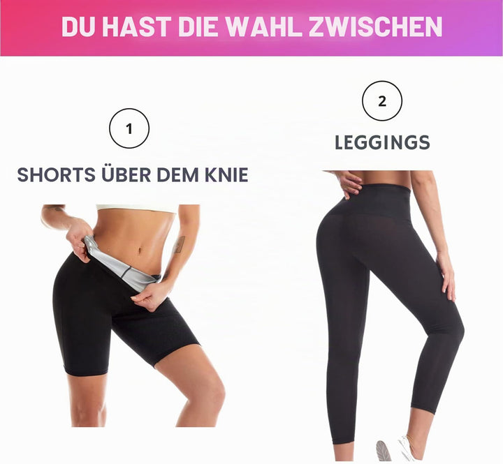 Nano Hertz Saunaanzüge Shorts Sauna Sporthose Hosen Abnehmen Laufhose Hot Thermo Sweat Schwitzhose H