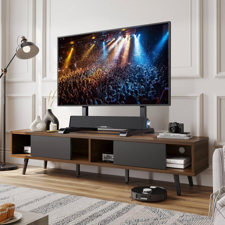 Universal-TV-Ständer, Tischplatte TV-Ständer Ersatz für die meisten 61 bis 202 cm LCD-LED-Fernseher,