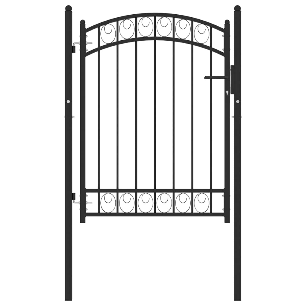 102x175 cm Schwarz Zauntor GartentüR Gartentor Gartenzaun Doppelstabmattenzaun Gartenzaun Komplettse