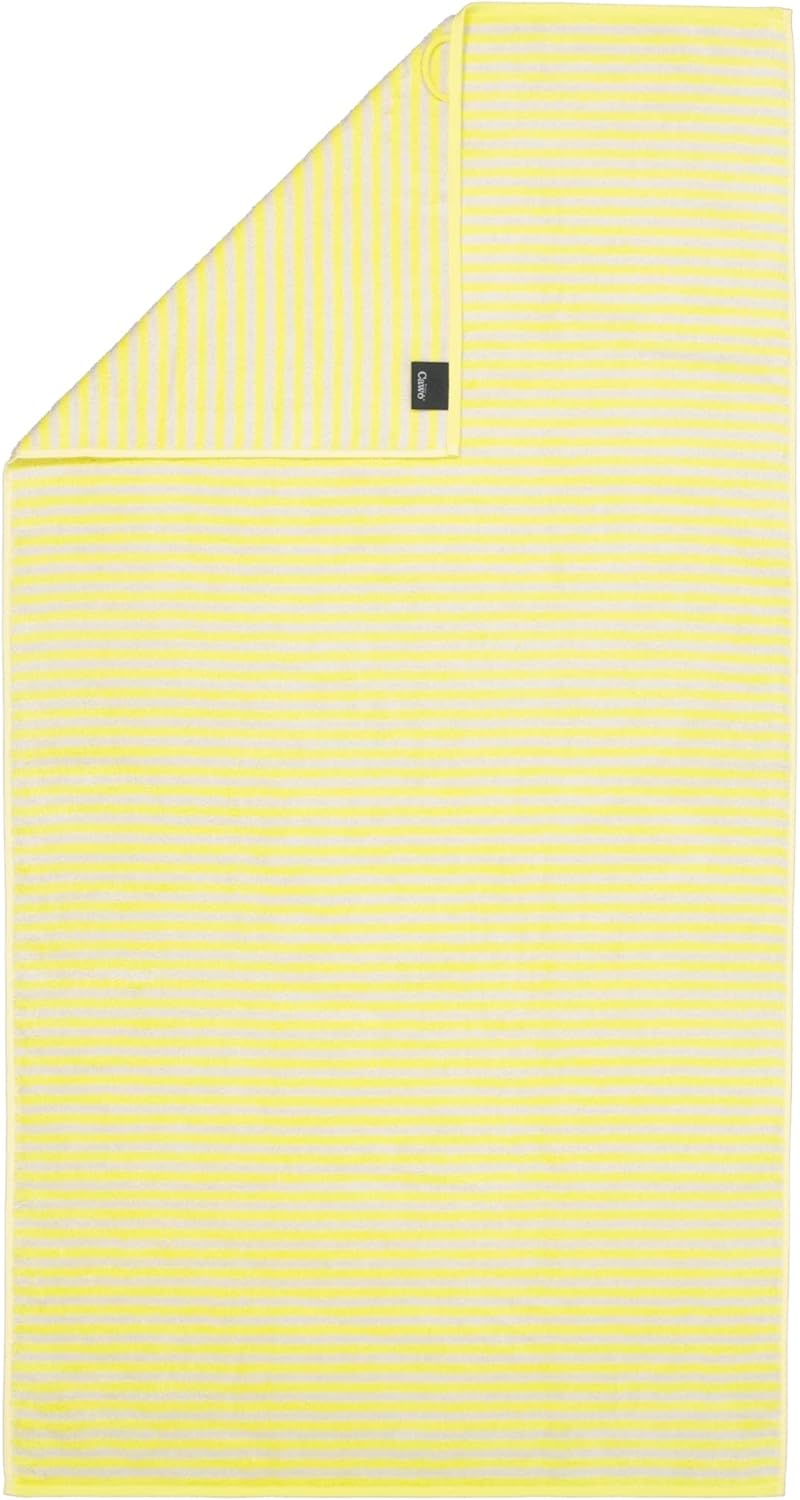 CAWÖ Home Handtücher Campus Ringel 955 Lemon - 57 Duschtuch 70x140 cm, Duschtuch 70x140 cm