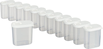 MiraHome Gewürzdosen Schüttdosen Streudosen Vorratsdosen Austrian Quality 0,30L (12 STK) Weiss, 0,30